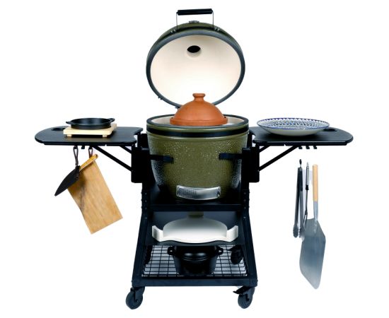 FireBird Kamado Grill 59 cm (23,5 inch) with mobile cooking basket