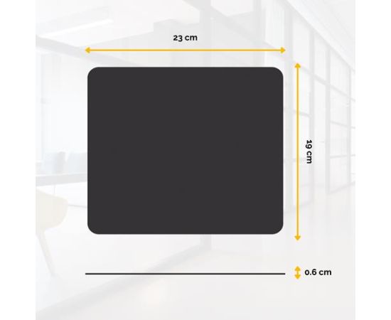 MOUSE PAD BASIC/BLACK 29704 FELLOWES