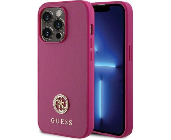 Guess Strass Metal Logo Back Case Защитный Чехол для Apple iPhone 15 Pro