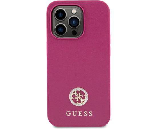 Guess Strass Metal Logo Back Case Защитный Чехол для Apple iPhone 15 Pro