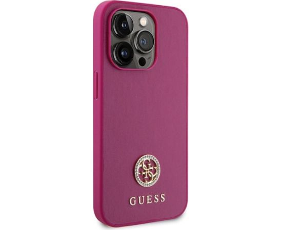 Guess Strass Metal Logo Back Case Защитный Чехол для Apple iPhone 15 Pro