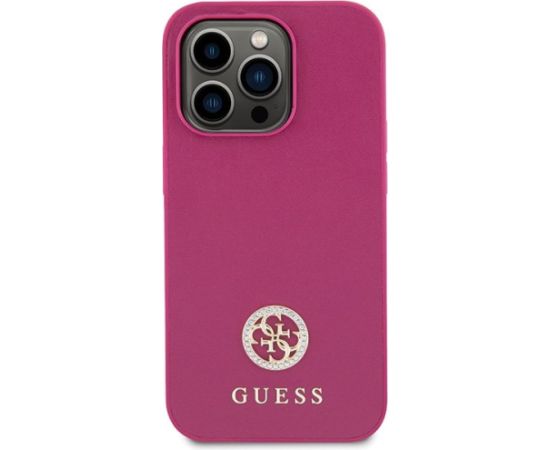 Guess Strass Metal Logo Back Case Защитный Чехол для Apple iPhone 15 Pro Max