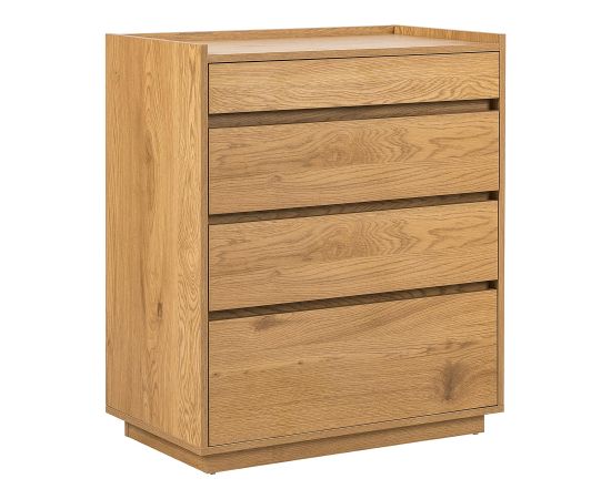 Side board SACHA 75x40xH89cm, melamine with oak bark