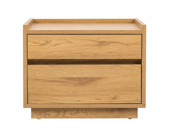 Nightstand SACHA 50x40xH40cm, melamine with oak bark