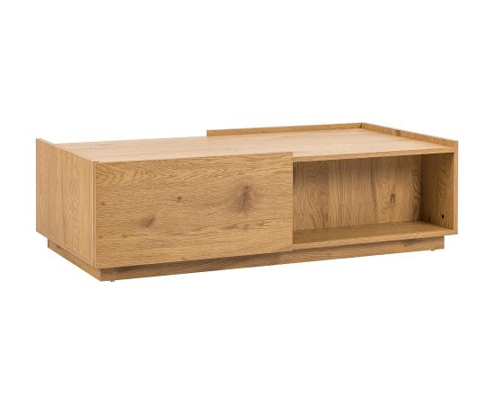 Coffee table SACHA 120x60xH35cm, melamine with oak bark