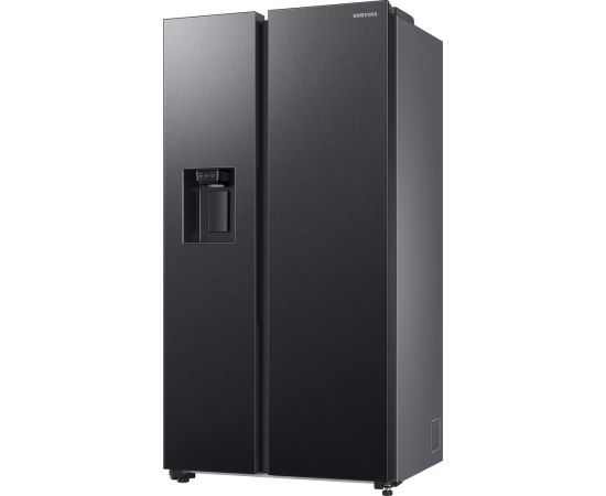 Samsung RS68CG885DB1/EF ledusskapis, side by side, ar ūdens piesl., melns