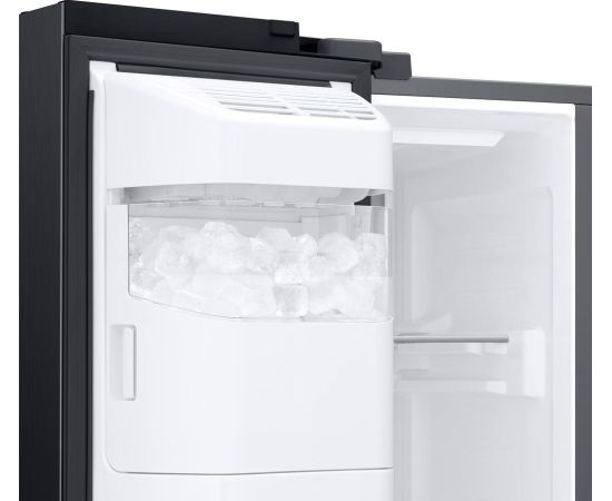 Samsung RS68CG885DB1/EF ledusskapis, side by side, ar ūdens piesl., melns