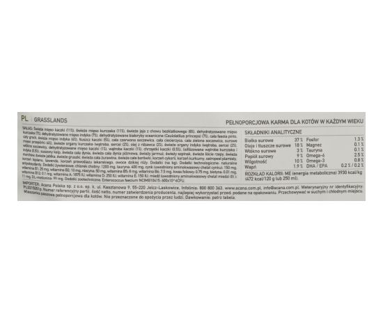 Acana Grasslands Cat 4,5 kg
