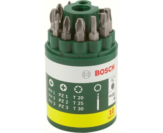 Bosch Uzgaļu komplekts PH; PZ; T; 9 gab. + magnētisks turētājs