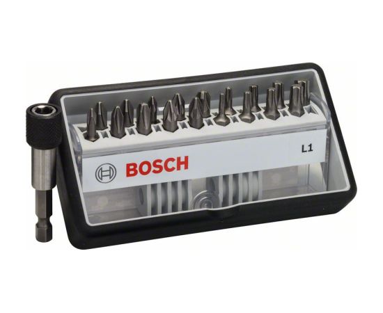 Bosch Uzgaļu komplekts Extra Hard; PH; PZ; T; 18 gab. +  turētājs