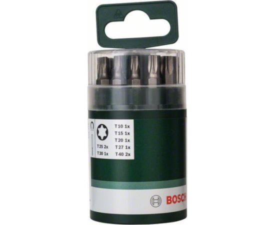 Skrūvgriežu uzgaļu komplekts Bosch 2609255976; 1/4''; 25 mm; 10 gab.