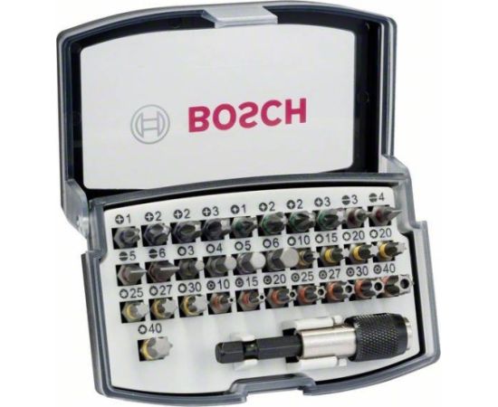 Skrūvgriežu uzgaļu komplekts Bosch 2607017564; 32 gab.