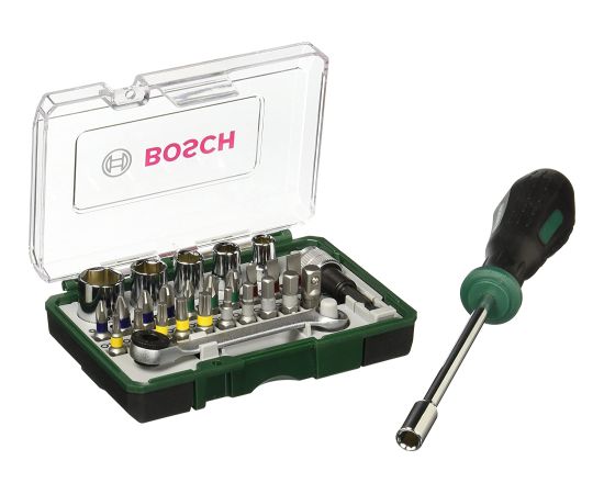 Skrūvgriežu uzgaļu komplekts Bosch 2607017331; 28 gab.