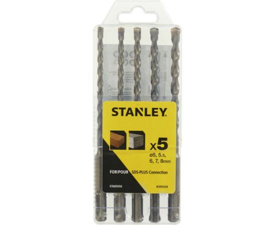 Betona urbju komplekts Stanley STA85050-XJ; SDS, 5-8 mm; 5 gab.