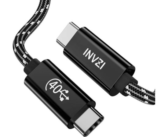 Invzi USB-C / USB4.0 Gen3 Cable 240W 40Gbps, 1m (Black)