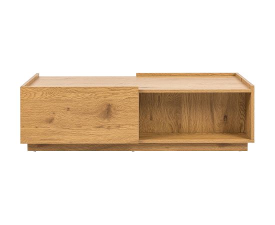 Coffee table SACHA 120x60xH35cm, melamine with oak bark