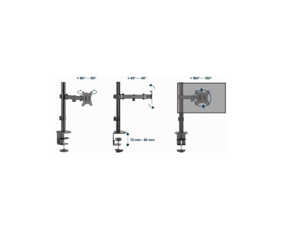 Monitora stiprinājums Gembird Desk Mounted single Monitor Arm