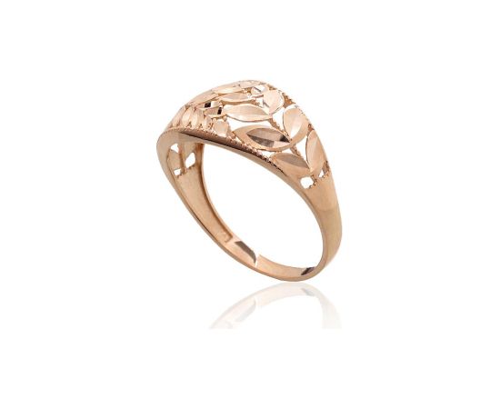Золотое кольцо #1101021(Au-R), Красное Золото 585°, Размер: 20.5, 3.87 гр.