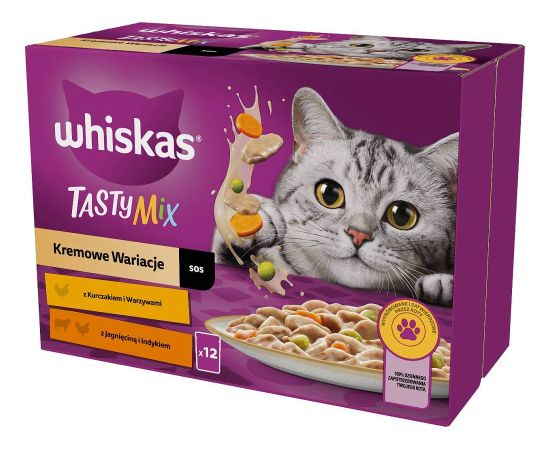 WHISKAS Tasty Mix - wet cat food - 12x85g
