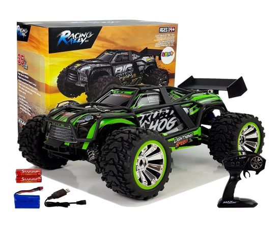 Import Leantoys Off-Road Remote Controlled Green 2.4G 1:18 35 km/h Speed Control