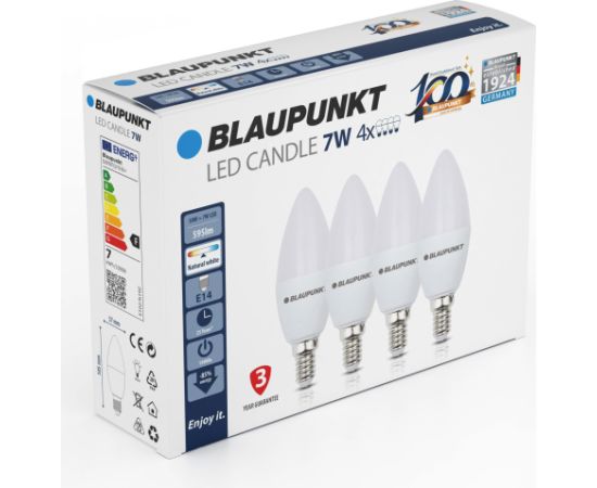 Blaupunkt LED лампа E14 595lm 7W 4000K 4pcs