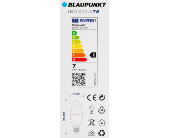 Blaupunkt LED lamp E14 595lm 7W 4000K 4pcs