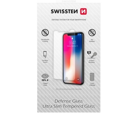 Swissten Tempered Glass Premium 9H Aizsargstikls Huawei P30 Lite