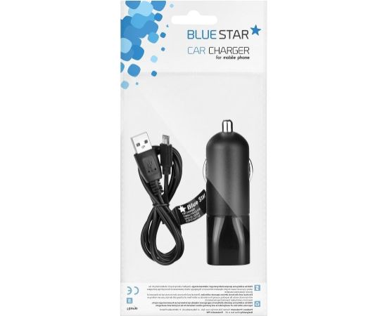 BlueStar Auto Lādētājs 12 V / 24 V / 2000 mA + Micro USB