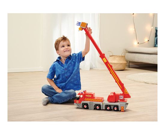 Simba Fireman Sam 2-in-1 rescue crane, toy vehicle (red/yellow)