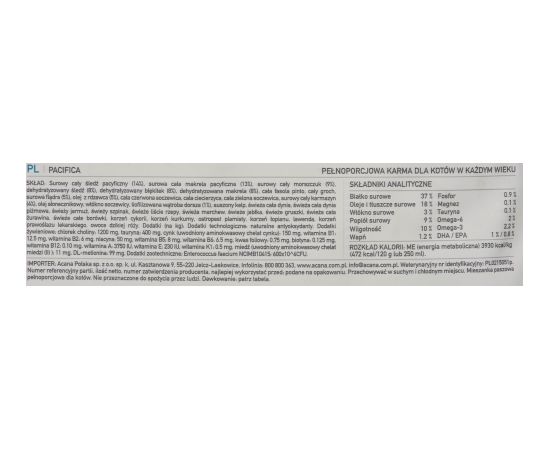 Acana Pacifica Cat 4,5 kg