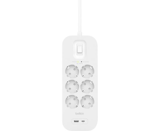 Belkin Connect White 6 AC outlet(s) 2 m