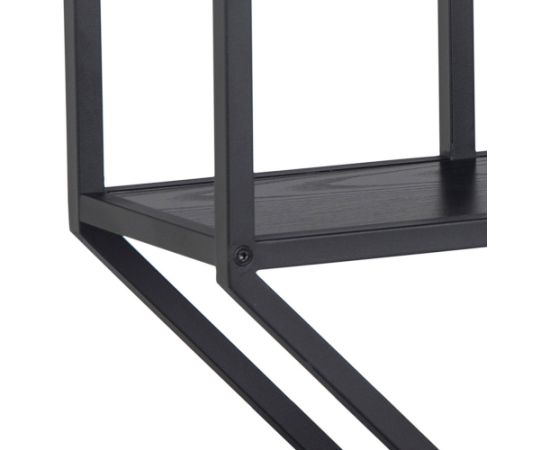 Sienas plaukts SEAFORD 77x22xH77cm, melns