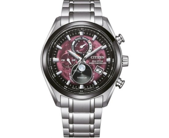 Citizen Eco-Drive Radio Controlled Tsukiyomi Moonphase Super Titanium BY1018-80X Наручные часы