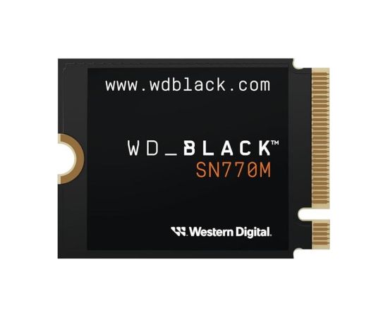 SSD WESTERN DIGITAL Black SN770M 1TB M.2 PCIe Gen4 NVMe Write speed 4900 MBytes/sec Read speed 5150 MBytes/sec 2.38mm TBW 600 TB WDS100T3X0G