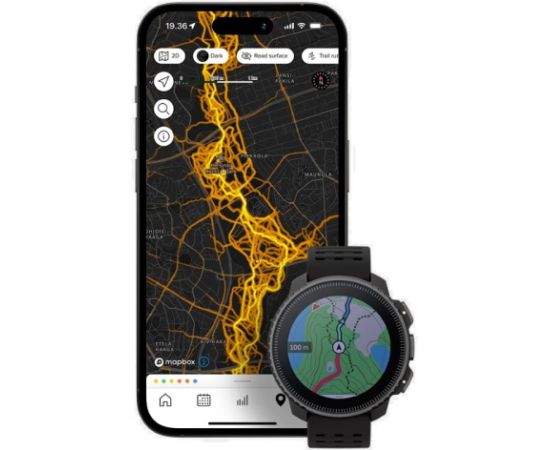 Suunto Vertical All Black Piedzīvojumu pulkstenis āra ekspedīcijām