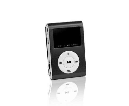 Setty MP3 Супер компактный проигрыватель с LCD экраном / FM Радио и слотом карты памяти microSD + Наушники Черный