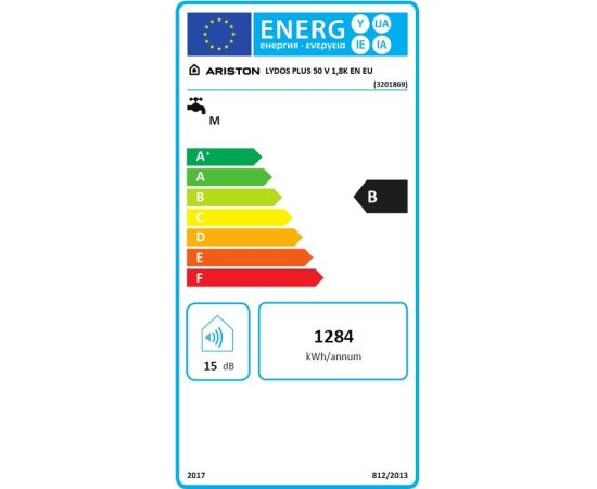 Ariston Thermo LYDOS PLUS 50 V 1.8K Ūdens sildītājs Vertikāls 50L