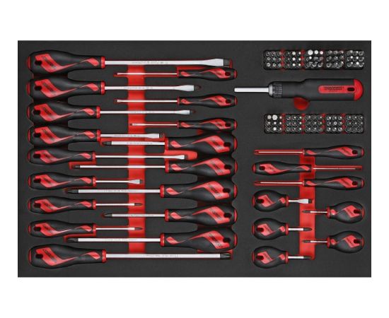 Tengtools Skrūvgriežu uzgaļu komplekts Teng Tools TTEMD122N; EVA; 122 gab. Skrūvgrieži