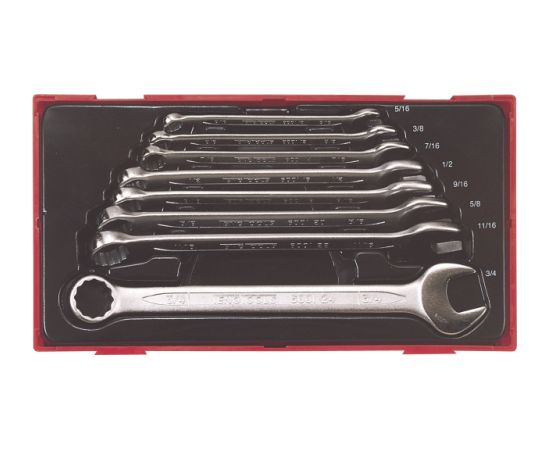 Tengtools Kombinētu uzgriežņu atslēgu komplekts Teng Tools TT3592; 8 gab.