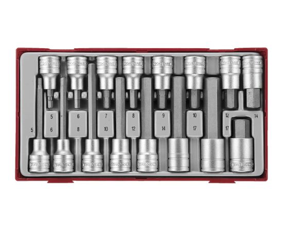 Tengtools Muciņu ar uzgaļiem komplekts Teng Tools TTHEX16; gab. Mehāniskie instrumenti