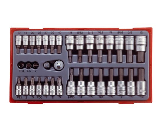 Tengtools Muciņu ar uzgaļiem komplekts Teng Tools TTBS35; gab. Mehāniskie instrumenti