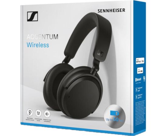 Austiņas Sennheiser Accentum wireless black