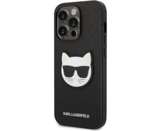 Karl Lagerfeld iPhone 14 Pro Max PU Saffiano Choupette Head Case Apple Black