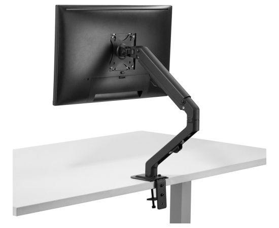 Maclean MC-906 Monitor Mount Holder Desk Table Mount 17" - 27" Adjustable Rotatable VESA 8 kg