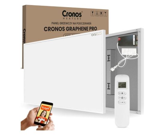 CRONOS GRAFEN PRO CGP-1100TWP 1100W INFRARED HEATER WITH REMOTE CONTROL
