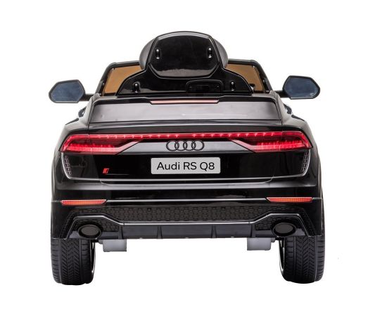 Audi RS Q8 vienvietīgs elektromobilis, melns Bērnu elektriskās automašīnas