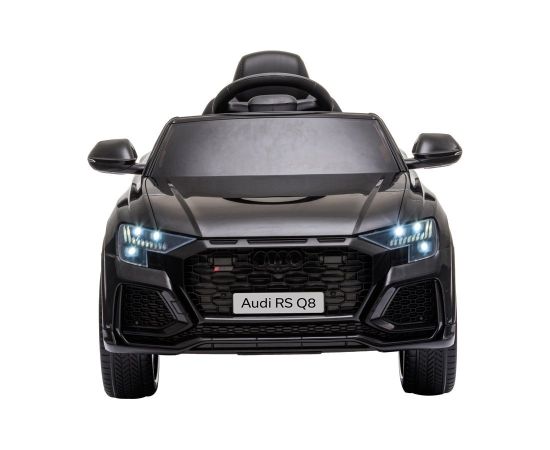 Audi RS Q8 vienvietīgs elektromobilis, melns Bērnu elektriskās automašīnas