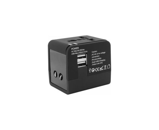 Sbox TA-23 Universal Travel Adapter with Dual USB Charger