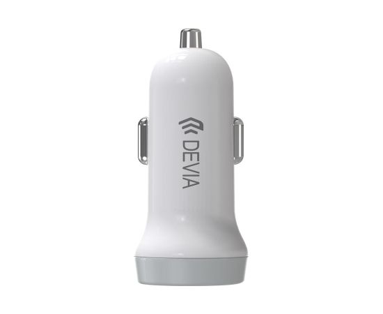 Devia Smart series car charger suit for Lightning (5V3.1A,2USB) white