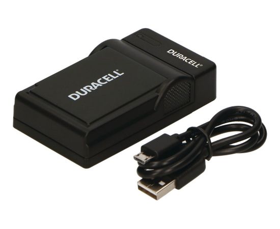 LĀDĒTĀJS Duracell Charger with USB Cable for DR9967 LP-E10